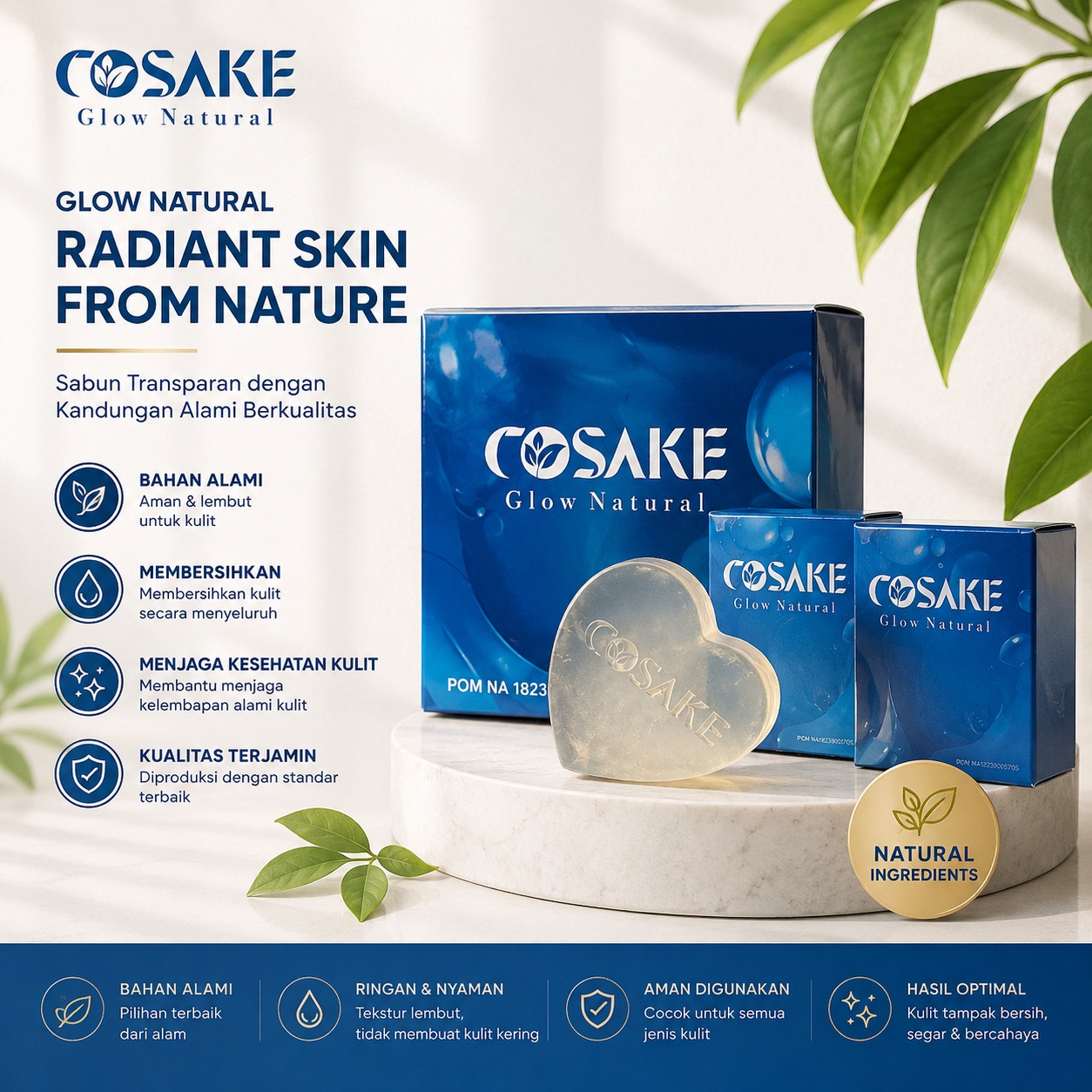 COSAKE Glow Natural Soap